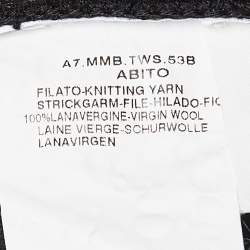 Pre Owned Max Mara Black Wool Knit Sleeveless Short Dress S