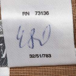 Max Mara Metallic Linen Blend Sleeveless Shirt L