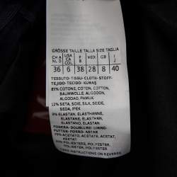 Max Mara Studio Navy Blue Knit Single Breasted Blazer S