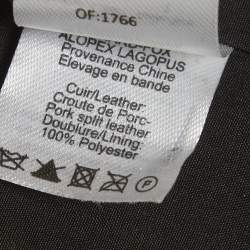 Pre Owned Max & Moi Black Fox Fur Short Gilet S