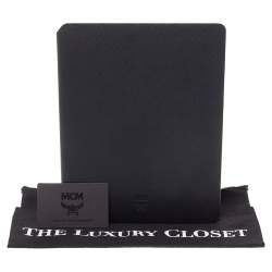 Pre Owned MCM Black Saffiano Leather Elda Ipad Case