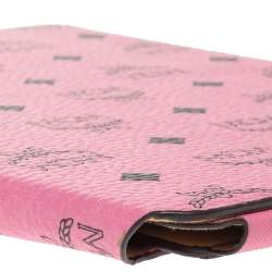 Pre Owned MCM Pink Visetos Leather Elda Ipad Case