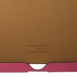 Pre Owned MCM Pink Visetos Leather Elda Ipad Case