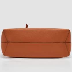 MCM Cognac Leather Medium Himmel Shopper Tote