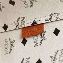 MCM Cognac Leather Medium Himmel Shopper Tote