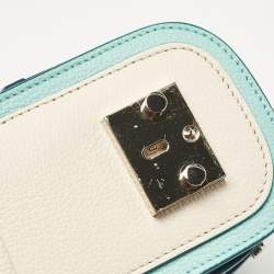 MCM Teal Green Leather Mini Patricia Phone Crossbody Bag
