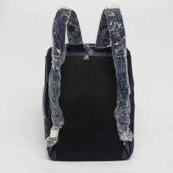 Pre Owned MCM Navy Blue Visetos Nylon Medium Dieter Backpack