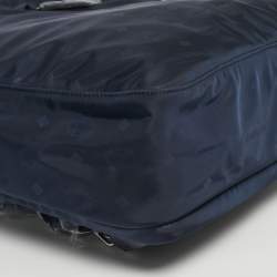 Pre Owned MCM Navy Blue Visetos Nylon Medium Dieter Backpack