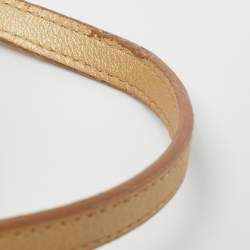 مملوكة مسبقًا MCM Rockstar Gold Visetos Coated Canvas Vanity Case