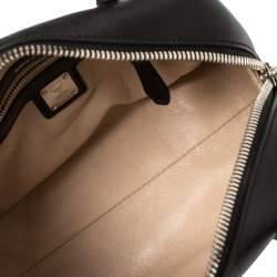 Pre Owned MCM Black Leather Boston Satchel