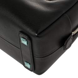 Pre Owned MCM Black Leather Boston Satchel