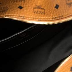 Pre Owned MCM Cognac Visetos Coated Canvas Large Stark Backpack