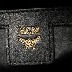 Pre Owned MCM Cognac Visetos Coated Canvas Large Stark Backpack