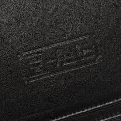 Pre Owned MCM Black Visetos Nylon and Leather Agenda Cover