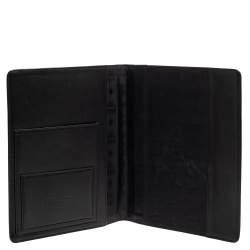 Pre Owned MCM Black Visetos Nylon and Leather Agenda Cover