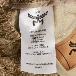 مملوكة مسبقًا MCM Beige Monogram Jacquard Trousers S 