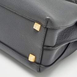 MCM Grey Leather Mini Milla Tote