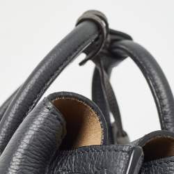 MCM Grey Leather Mini Milla Tote