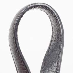 Pre Owned MCM Black Leather Round Crossbody Bag