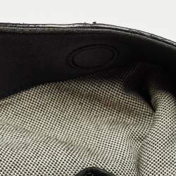 MCM Black Leather Logo Charm Shoulder Bag