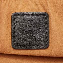 Pre Owned MCM Black Visetos Coated Canvas and Leather Rockstar Vanity Case Bag