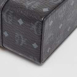Pre Owned MCM Black Visetos Coated Canvas and Leather Rockstar Vanity Case Bag