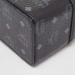 Pre Owned MCM Black Visetos Coated Canvas and Leather Rockstar Vanity Case Bag