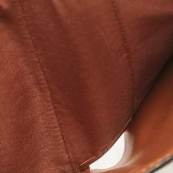 MCM Cognac Visetos Coated Canvas Trifold Wallet