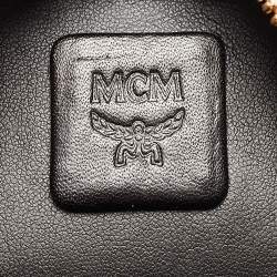 MCM Cognac Visetos Coated Canvas and Leather Mini Stark Bebe Boo Backpack