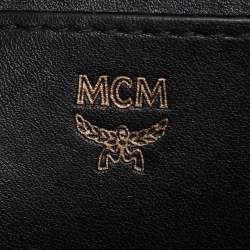MCM Tan Cognac Visetos Coated Canvas and Leather Mini Stark Backpack