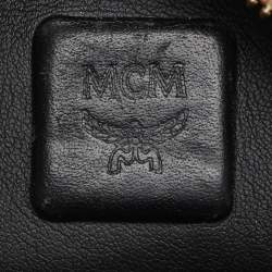 MCM Tan Cognac Visetos Coated Canvas and Leather Mini Stark Backpack