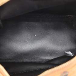 MCM Tan Cognac Visetos Coated Canvas and Leather Mini Stark Backpack
