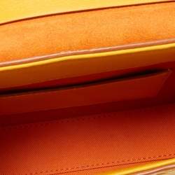 MCM Mustard Visetos Leather Berlin Convertible Belt Bag