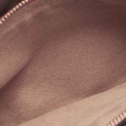 MCM Pink/Beige Visetos Faux Leather Millie Shoulder Bag