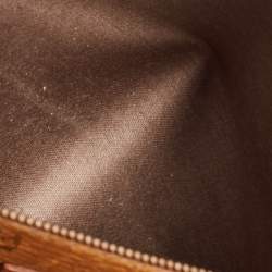 MCM Cognac Visetos Coated Canvas Large Heritage Zip Tote