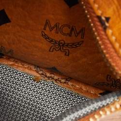 MCM Tan Visetos Coated Canvas and Leather Mini Studded Stark Bebe Boo Backpack