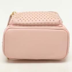 Pre Owned MCM Pink Leather X-mini Stark Bebe Boo Backpack