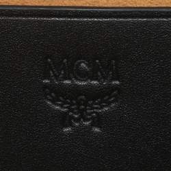 MCM Black Coated Canvas and Leather Berlin Box Bag