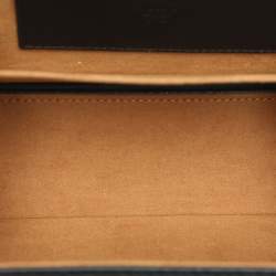 MCM Black Coated Canvas and Leather Berlin Box Bag