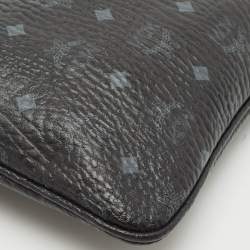 MCM Black Visetos Coated Canvas Slim Shoulder Bag