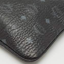 MCM Black Visetos Coated Canvas Slim Shoulder Bag