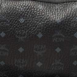 MCM Black Visetos Coated Canvas Slim Shoulder Bag