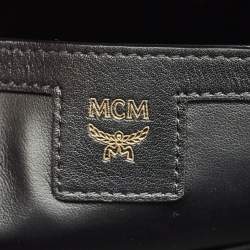 Pre Owned MCM Light Blue Visetos Coated Canvas Stark Side Studs Backpack