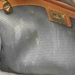 MCM Cognacn Visetos Coated Canvas and Leather Studs Stark Backpack