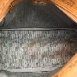 MCM Cognacn Visetos Coated Canvas and Leather Studs Stark Backpack