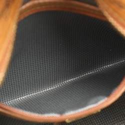 MCM Cognacn Visetos Coated Canvas and Leather Studs Stark Backpack