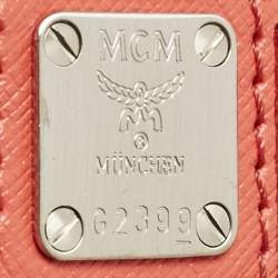 MCM Red Leather Elda Tote