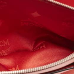 MCM Red Leather Elda Tote