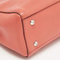 MCM Red Leather Elda Tote