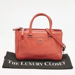MCM Red Leather Elda Tote
